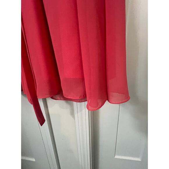 PRETTY MAIDS BRIDESMAID DRESS SLEEVELESS ROSETTE PRINCESS HEM  WOMENS SIZE 10 - Picture 11 of 12